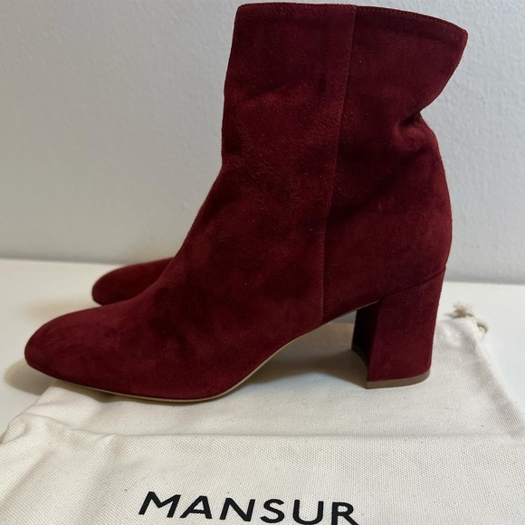 New Mansur Gavriel Leather Ankle Booties in Suede - Picture 2 of 6